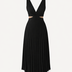 Rhiannon | Women's Sparkle Dress With V-Neckline And High Waist Design | Elegant