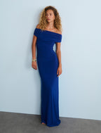 Romy | Women's Cocktail Dress With Off Shoulder Jersey Design And Elegant Maxi Silhouette | Party