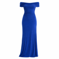 Romy | Women's Cocktail Dress With Off Shoulder Jersey Design And Elegant Maxi Silhouette | Party