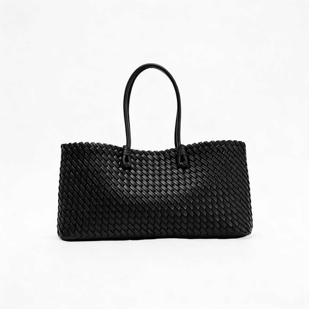 Sienna | Women’s Tote Bag With Intricate Woven Detail And Sleek Long Straps | Timeless