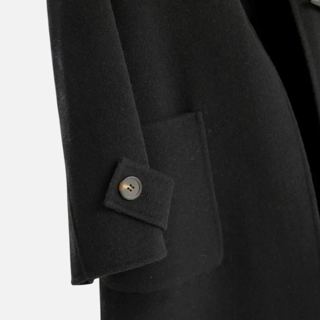 Sophia | Women's Trench Coat With Pockets And High Neck | Minimalist