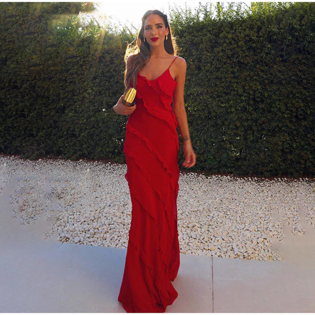 Susana | Women’s Graduation Dress With Ruffle Layers | Elegant