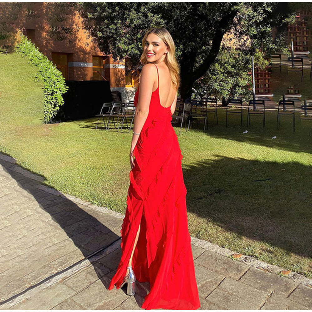 Susana | Women’s Graduation Dress With Ruffle Layers | Elegant