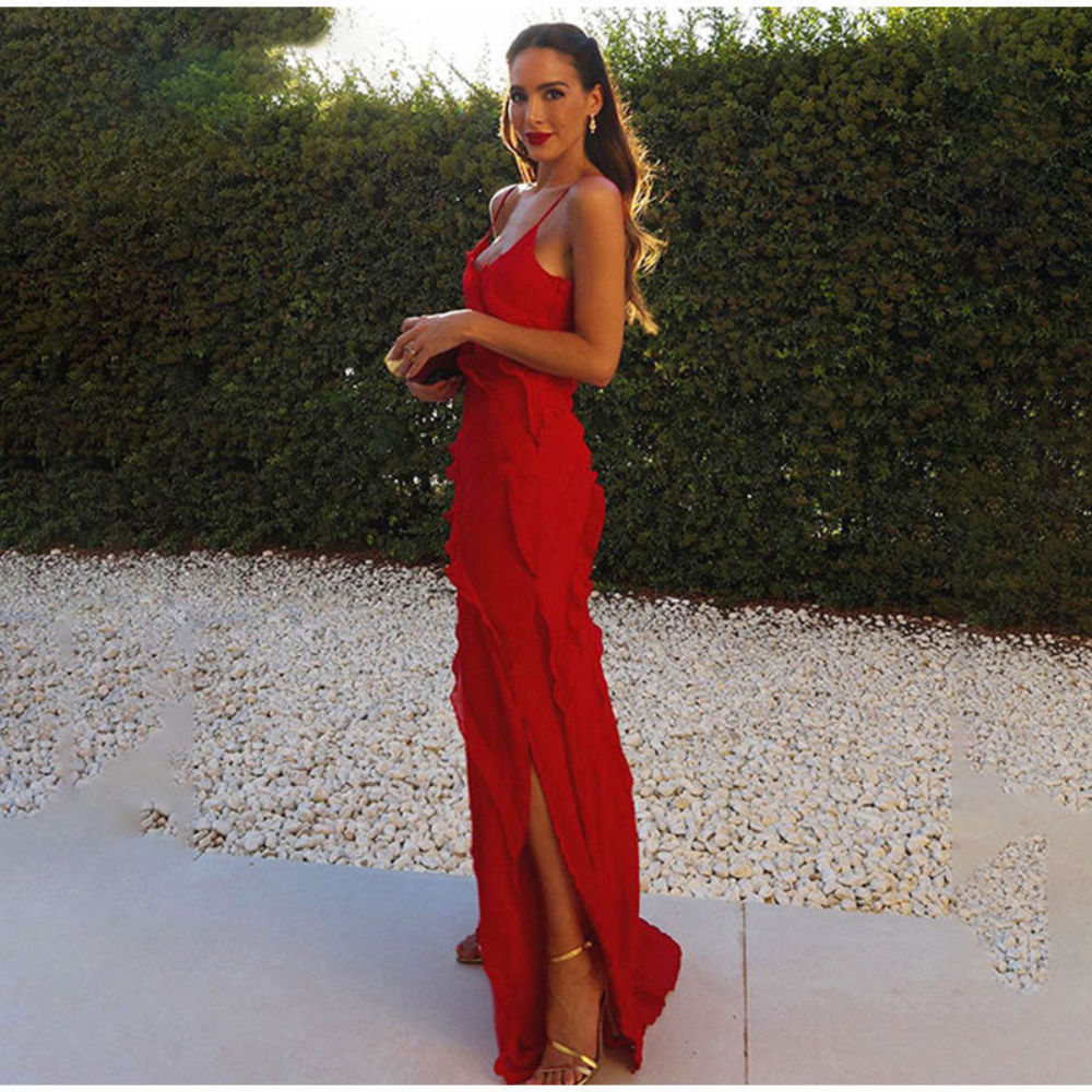 Susana | Women’s Graduation Dress With Ruffle Layers | Elegant
