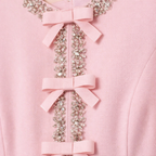 Sybil | Women's Sparkle Dress With Rhinestone Details And Bow Accents | Luxury