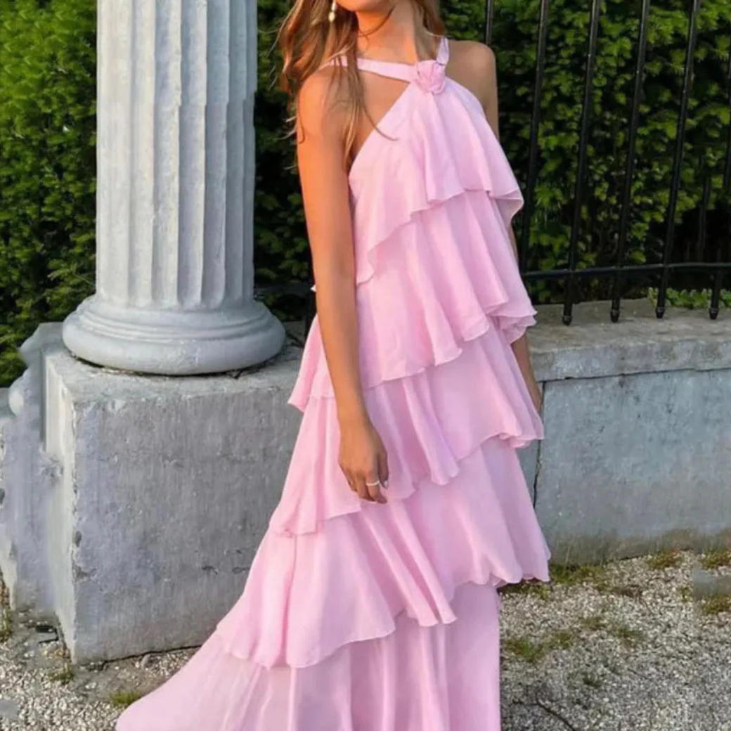 Valentina | Women’s Graduation Dress With Ruffle Layers | Elegant