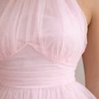 Valeria | Women’s Graduation Dress With Tulle And Halter Neck | Elegant