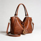 Vera | Women’s Crossbody Bag With Tassel Accent And Bold Stitch Detailing | Modern